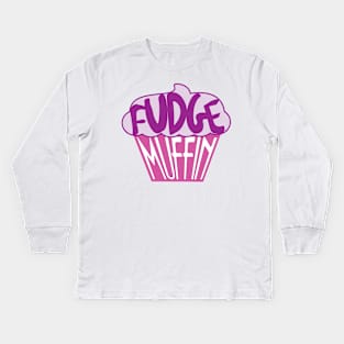 Fudge Muffin Kids Long Sleeve T-Shirt